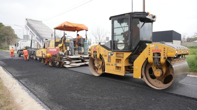 Comenzó la pavimentación de 14 cuadras en barrio Parque Norte