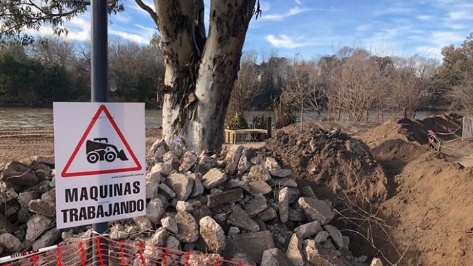 Avanza la obra hídrica detrás del Sport Club