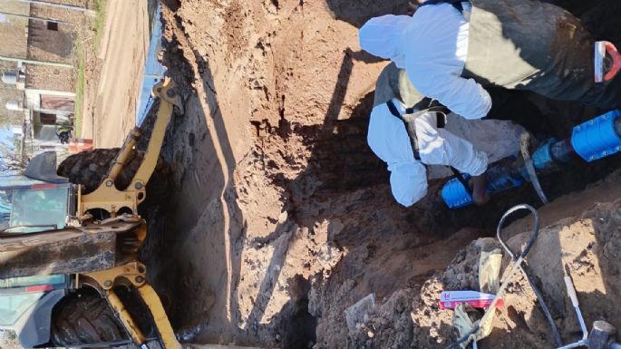 Repararon una importante cañería de agua que había sido dañada por una empresa privada
