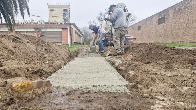 Sobre calle Constituyentes comenzó el Plan 100% Cordón Cuneta