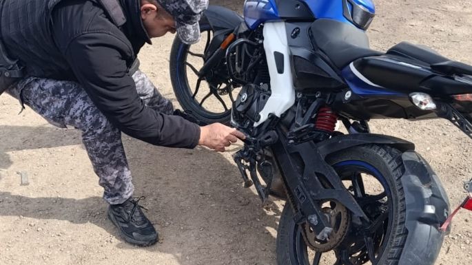 Recuperaron en barrio Palermo una moto robada en Pasco