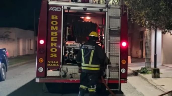 Fuego en un galpón del barrio Centro