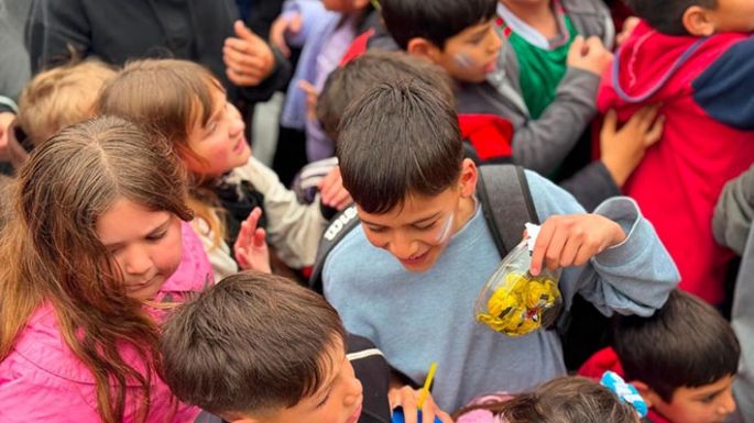 Festejaron en la plaza con todo
