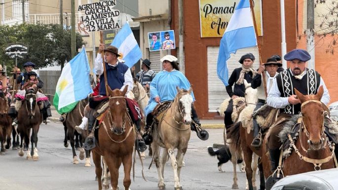 Villa Nueva homenajea a San Martín con una jornada de destrezas gauchas