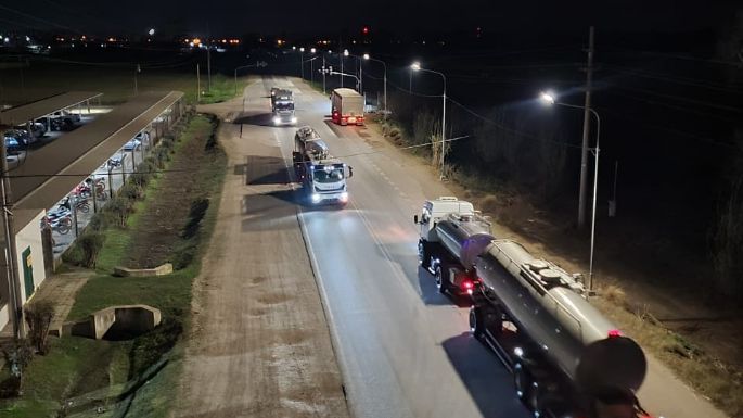Instalaron iluminación LED y un nuevo semáforo en un acceso a la ciudad