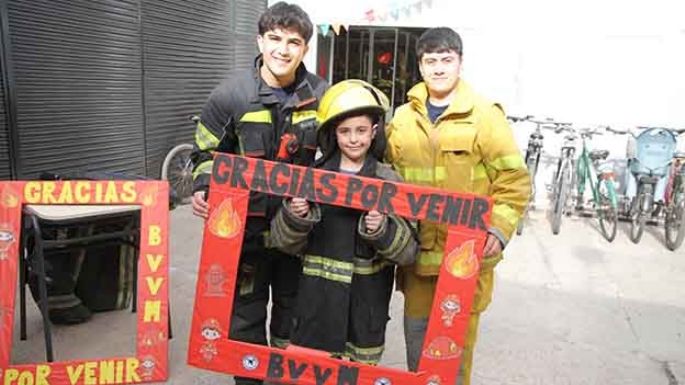 Una celebración bien bomberil