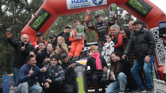 Coronaron a los ganadores del Rally en Villa María