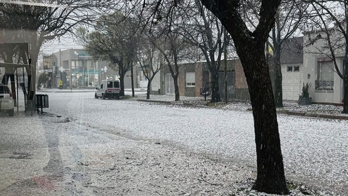 Caída de granizo en distintas zonas