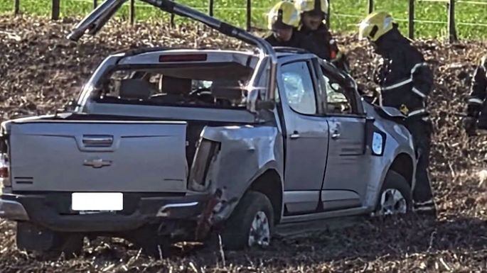 Vecino de Pozo del Molle murió al volcar en ruta 13