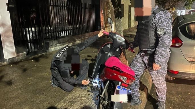 Tres menores fueron aprehendidos y recuperaron dos motos robadas