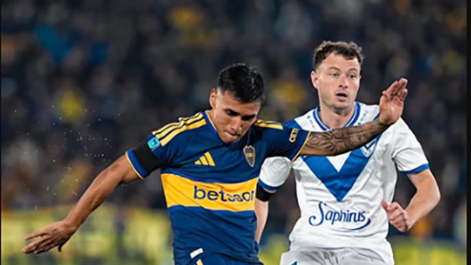 Boca reaccionó a tiempo le empató a Vélez