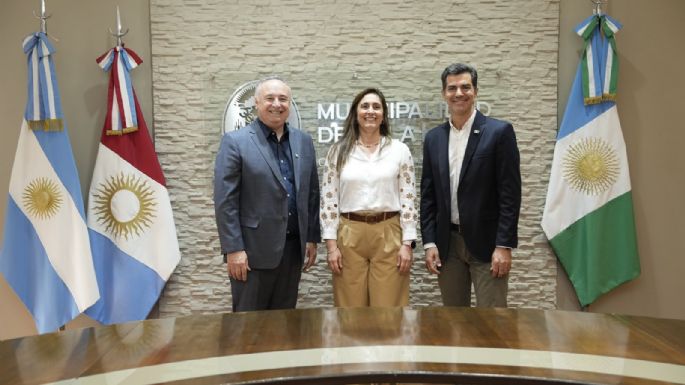 Accastello recibió a Urtubey antes de su disertación en el Congreso de Comunicación Gubernamental