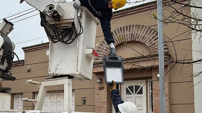 Nuevas luminarias en el sector céntrico