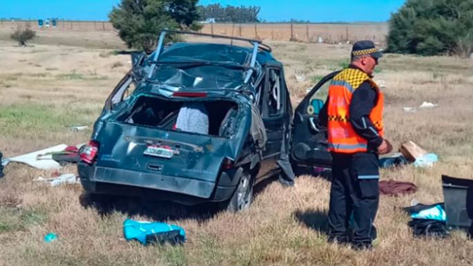 Vuelco fatal en Oncativo: un muerto y dos heridas