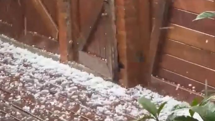 El granizo sorprendió a distintas localidades cordobesas