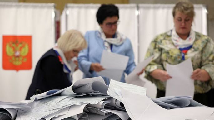 El partido de Putin lidera con el 57% de los votos
