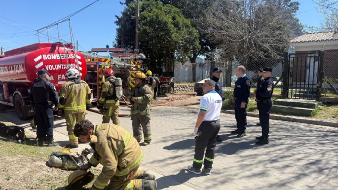 Un hombre sufrió quemaduras tras un incendio en una planta de gas