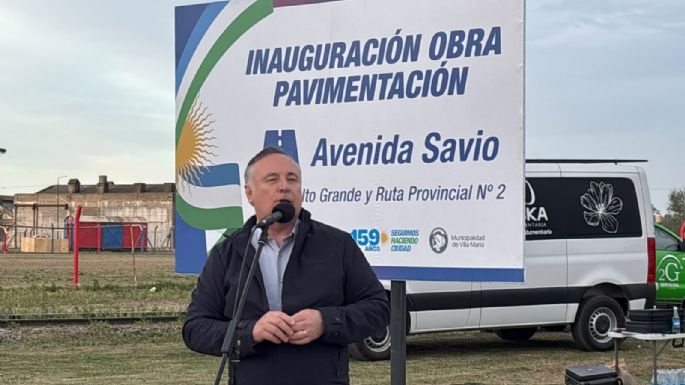 Inauguran obra de pavimentación en Avenida Savio
