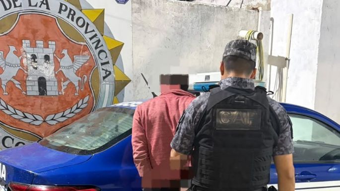 Lo vieron en el patio de una casa durante la madrugada