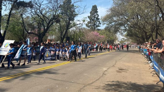 Villa María celebró su aniversario con un desfile cívico-militar