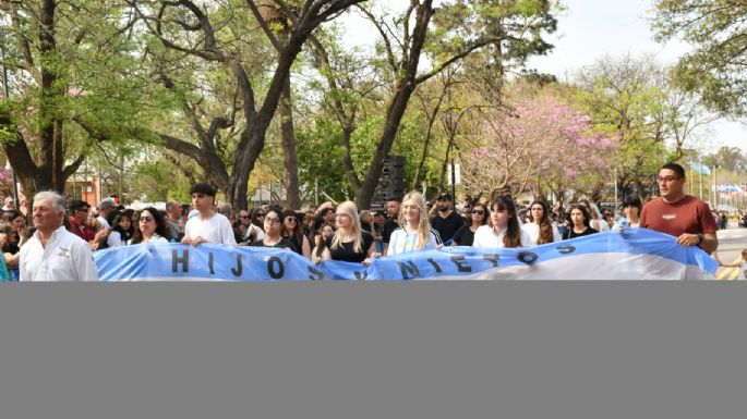 Villa María celebró su aniversario con un desfile cívico-militar