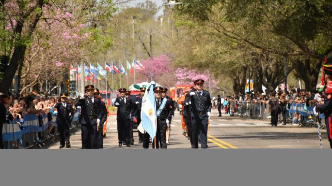 Villa María celebró su aniversario con un desfile cívico-militar