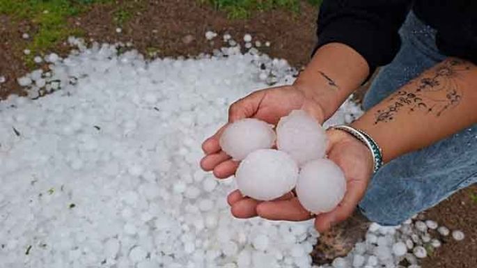 La semana inició con lluvia y granizo