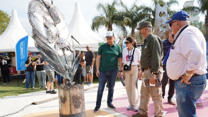Con el desafío de crear una pieza de acero a contrarreloj, terminó el Encuentro de Escultores