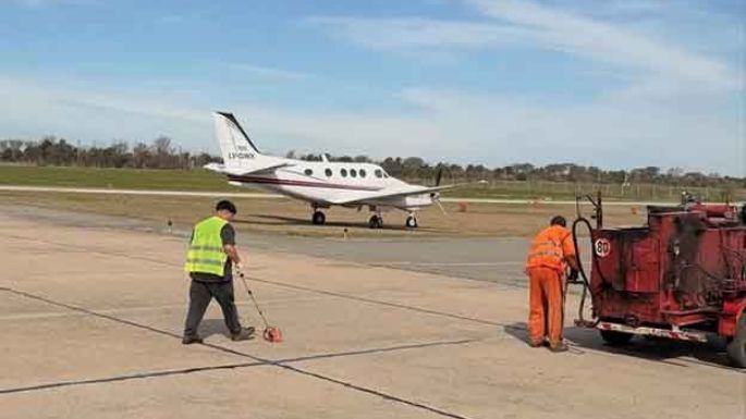 Realizan mejoras al Aeropuerto Néstor Kirchner