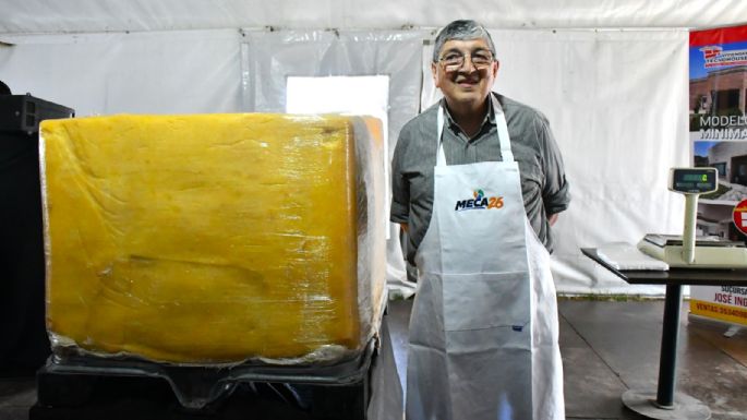 Rematan queso solidario de 1.000 kilos