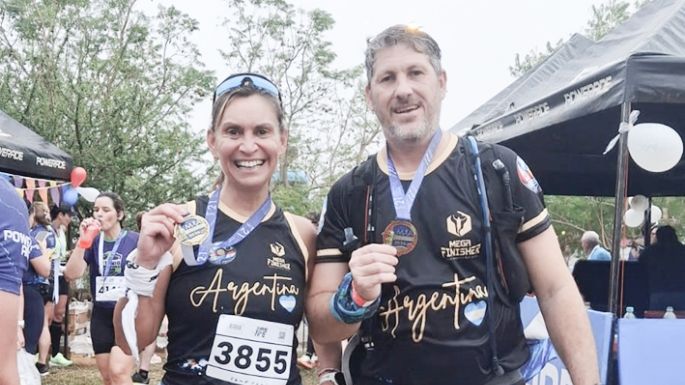 La hazaña de dos runners  locales que hicieron patria